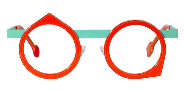 Sabine Be® Be Yoon SB Be Yoon 256 43 - Shiny Orange / Satin Turquoise Eyeglasses