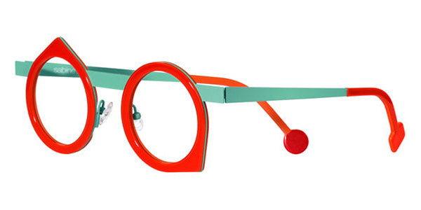 Sabine Be® Be Yoon SB Be Yoon 256 43 - Shiny Orange / Satin Turquoise Eyeglasses