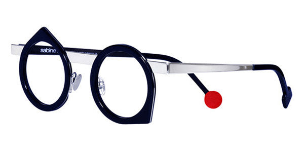 Sabine Be® Be Yoon SB Be Yoon 257 43 - Midnight Navy Blue / Polished Palladium Eyeglasses