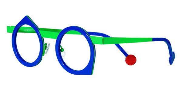 Sabine Be® Be Yoon SB Be Yoon 258 43 - Shiny Blue Klein / Satin Neon Green Eyeglasses