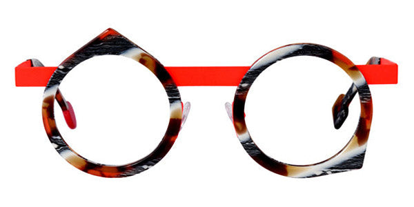 Sabine Be® Be Yoon SB Be Yoon 259 43 - Shiny Vintage Tortoise / Satin Neon Orange Eyeglasses