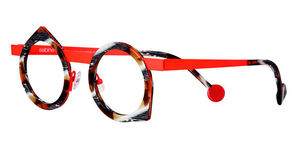 Sabine Be® Be Yoon SB Be Yoon 259 43 - Shiny Vintage Tortoise / Satin Neon Orange Eyeglasses