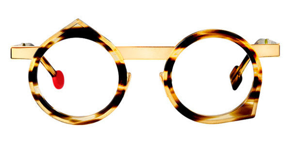 Sabine Be® Be Yoon SB Be Yoon 260 43 - Shiny Flamed Tortoise / Polished Pale Gold Eyeglasses