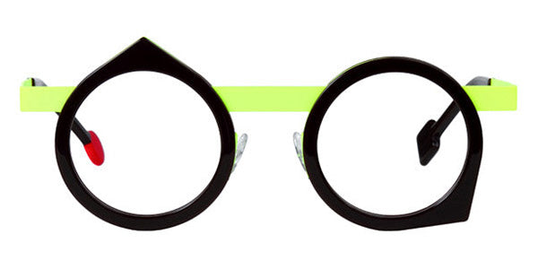 Sabine Be® Be Yoon SB Be Yoon 262 43 - Shiny Dark Choco / Satin Neon Yellow Eyeglasses