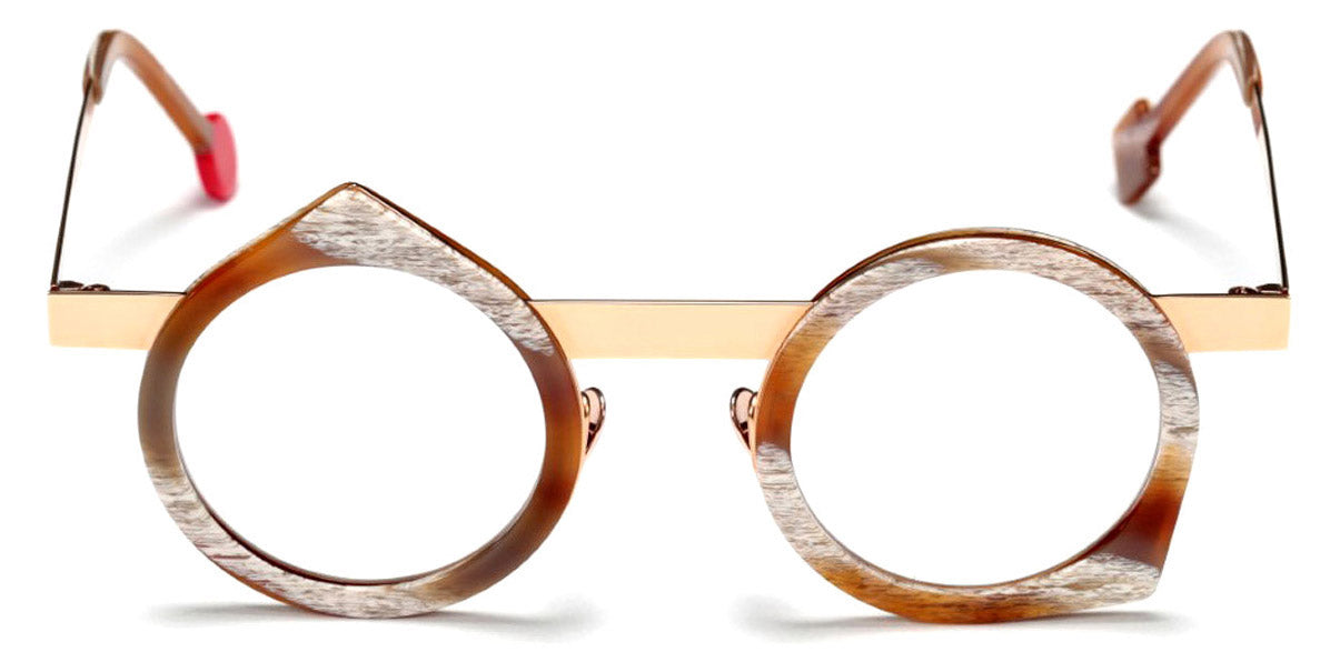 Sabine Be® Be Yoon SB Be Yoon 351 43 - Shiny Vintage Horn / Polished Rose Gold Eyeglasses