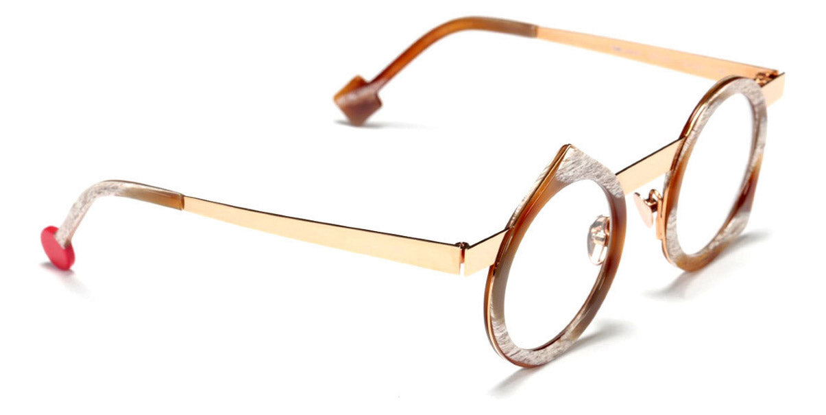 Sabine Be® Be Yoon SB Be Yoon 351 43 - Shiny Vintage Horn / Polished Rose Gold Eyeglasses