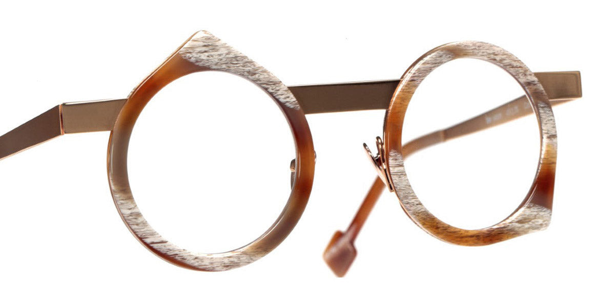 Sabine Be® Be Yoon SB Be Yoon 351 43 - Shiny Vintage Horn / Polished Rose Gold Eyeglasses