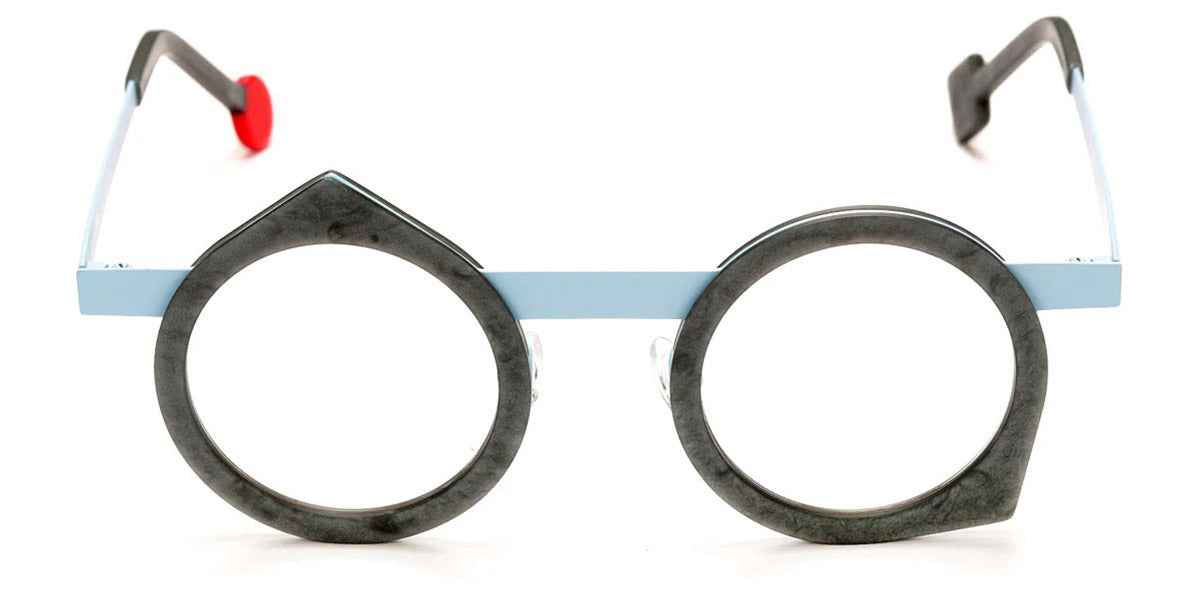 Sabine Be® Be Yoon SB Be Yoon 518 43 - Matt Marble Mouse Gray / Pastel Blue Satin Eyeglasses