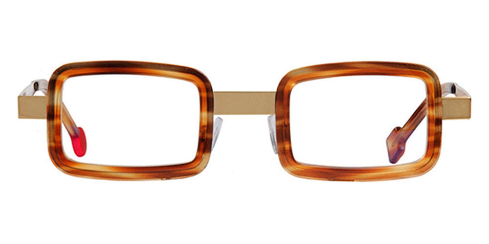 Sabine Be® Be Ziggy SB Be Ziggy 64 42 - Shiny Blonde Veined Tortoise / Polished Pale Gold Eyeglasses