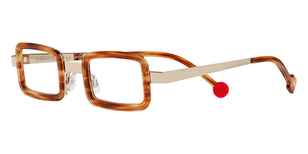 Sabine Be® Be Ziggy SB Be Ziggy 64 42 - Shiny Blonde Veined Tortoise / Polished Pale Gold Eyeglasses