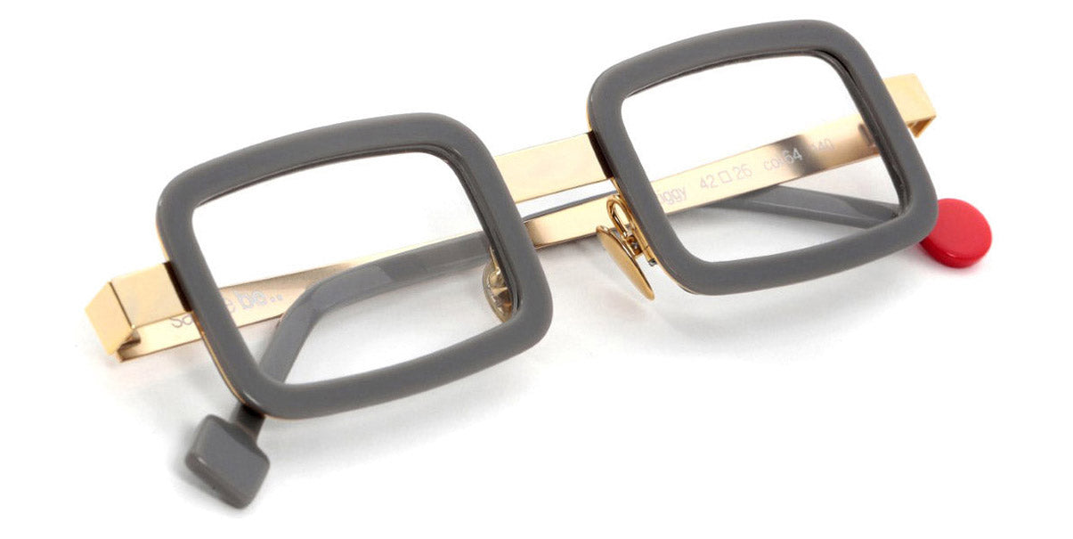 Sabine Be® Be Ziggy SB Be Ziggy 64-6 42 - Shiny Gray / Polished Pale Gold Eyeglasses