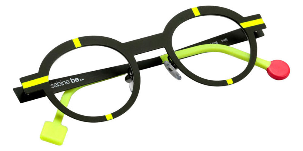 Sabine Be® Be Zinzin SB Be Zinzin 426 44 - Satin Khaki / Satin Neon Yellow Eyeglasses