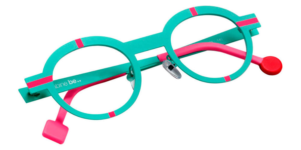 Sabine Be® Be Zinzin SB Be Zinzin 431 44 - Satin Turquoise / Satin Neon Pink Eyeglasses