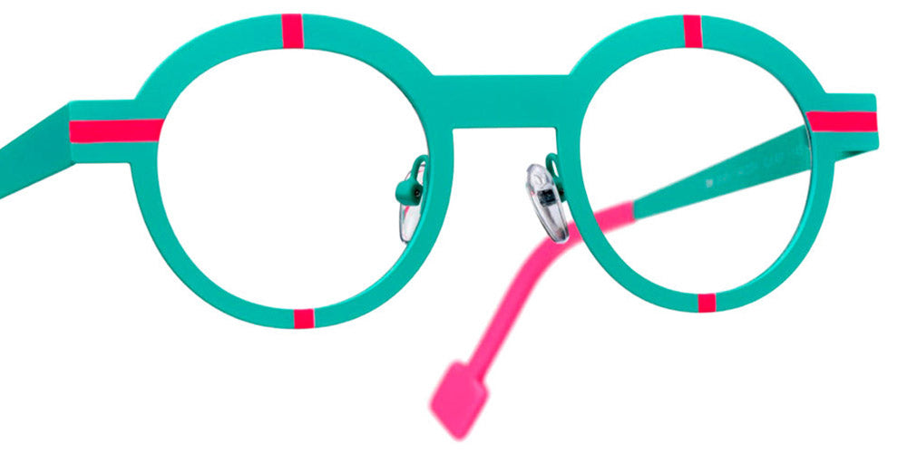 Sabine Be® Be Zinzin SB Be Zinzin 431 44 - Satin Turquoise / Satin Neon Pink Eyeglasses