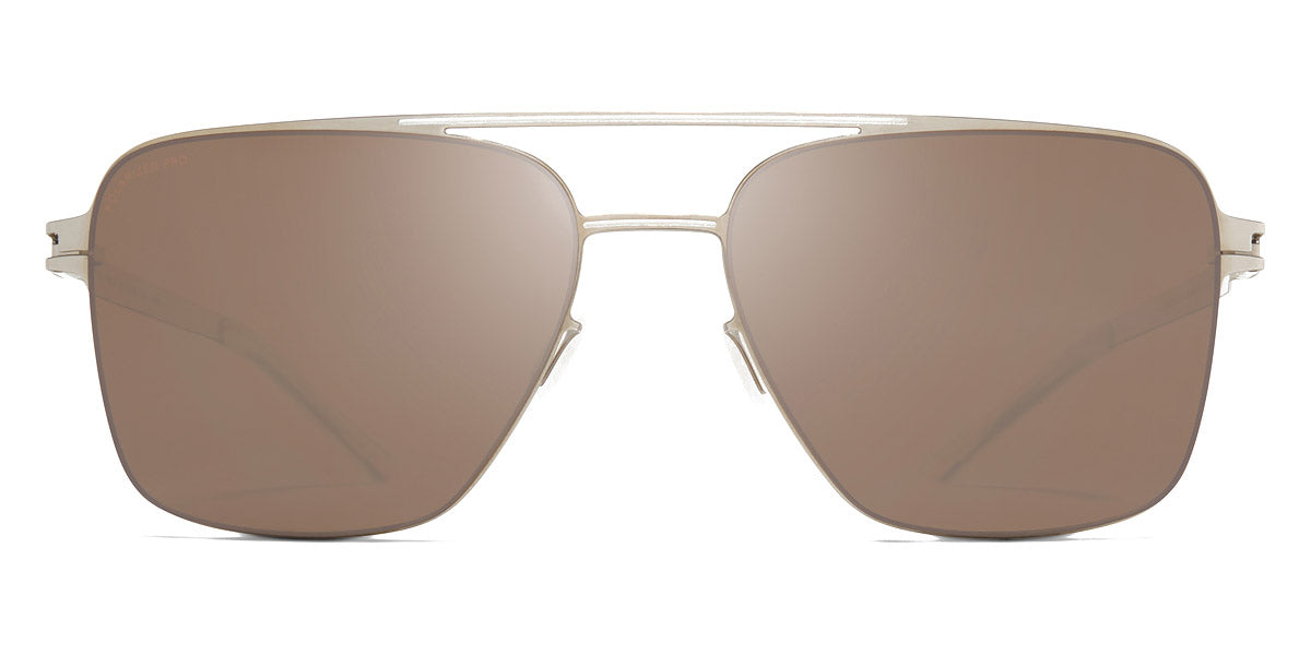 Mykita® BERNIE MYK BERNIE Silver/White / Polarized Pro Hi-Con Brown 56 - Silver/White / Polarized Pro Hi-Con Brown Sunglasses