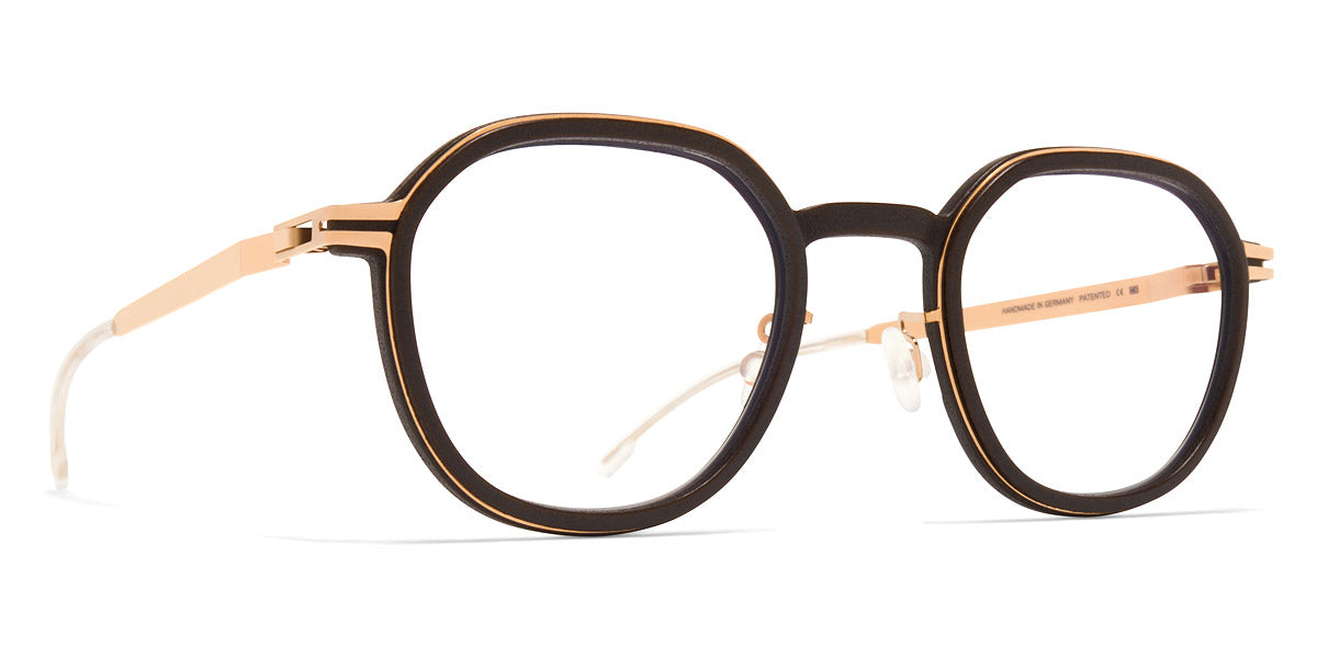 Mykita® BIRCH MYK BIRCH MH8 Ebony Brown/Champagne Gold 47 - MH8 Ebony Brown/Champagne Gold Eyeglasses