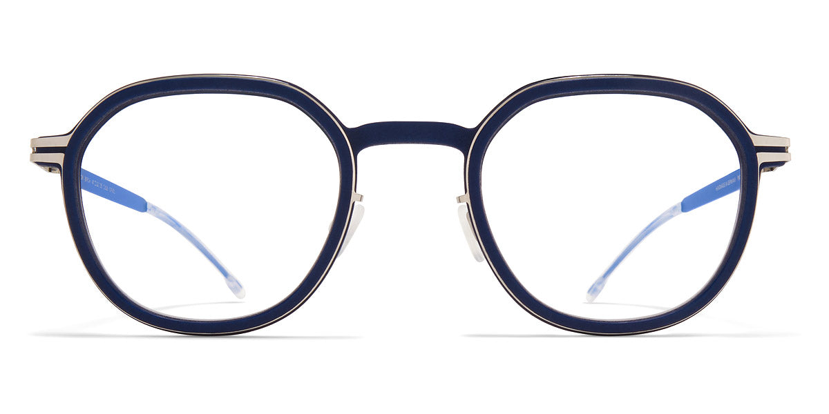 Mykita® BIRCH MYK BIRCH MHL3 Navy/Shiny Silver/Yale Blue 47 - MHL3 Navy/Shiny Silver/Yale Blue Eyeglasses