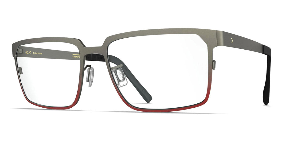 Blackfin® Fairbanks BF Fairbanks 1437 56 - GUNMETAL GRAY/MAHOGANY RED Eyeglasses