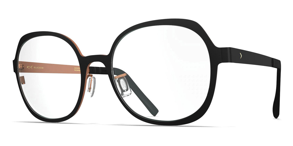 Blackfin® Quincy BF Quincy 1744 53 - MATT BLACK/COIN COPPER Eyeglasses