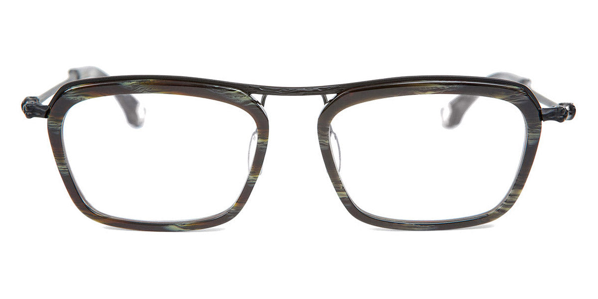 Blake Kuwahara® BK1004 BLK BK1004 BLACK HORN 54 - BLACK HORN Eyeglasses