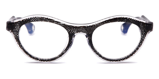 Blake Kuwahara® CARON BLK CARON BLACK WEAVE 49 - BLACK WEAVE Eyeglasses