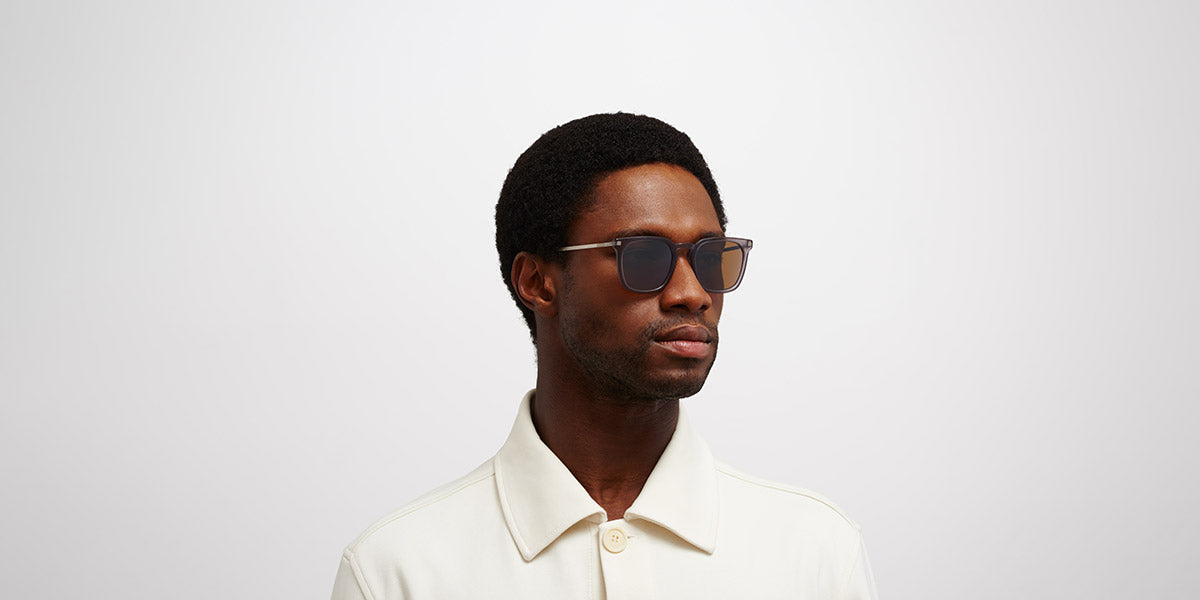 Mykita® BORGA MYK BORGA C100 Matte Smoke/Matte Silver / Polarized Pro Hi-Con Brown 49 - C100 Matte Smoke/Matte Silver / Polarized Pro Hi-Con Brown Sunglasses