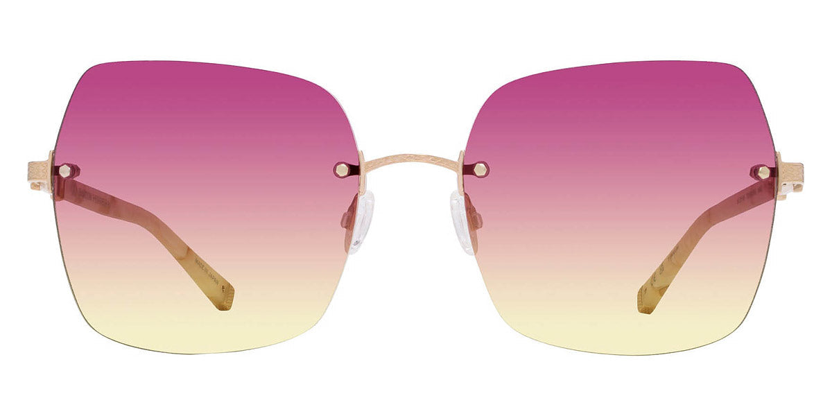 Barton Perreira® Angie BPR SU Angie 6103 61 - Tusk/Gold / Sun Kissed Gradient AR Sunglasses