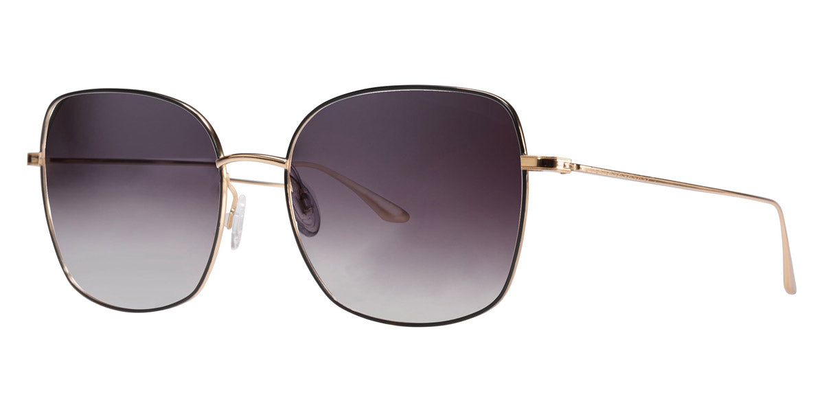 Barton Perreira® Camille - Gold/Black Satin Enamel / Smolder AR Sunglasses