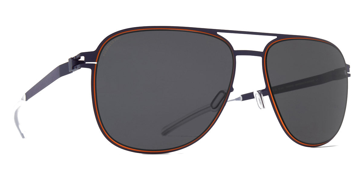 Mykita® CALEB MYK CALEB Indigo/Orange / Polarized Pro Hi-Con Grey 57 - Indigo/Orange / Polarized Pro Hi-Con Grey Sunglasses