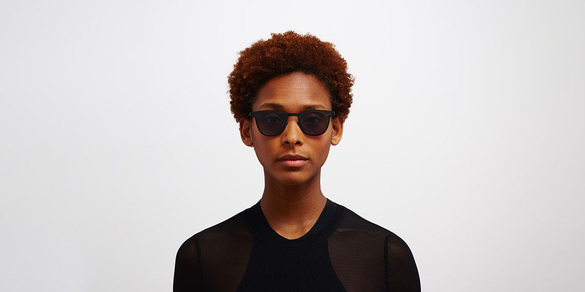 Mykita® CALLUM MYK CALLUM Black / Polarized Pro Hi-Con Grey 47 - Black / Polarized Pro Hi-Con Grey Sunglasses