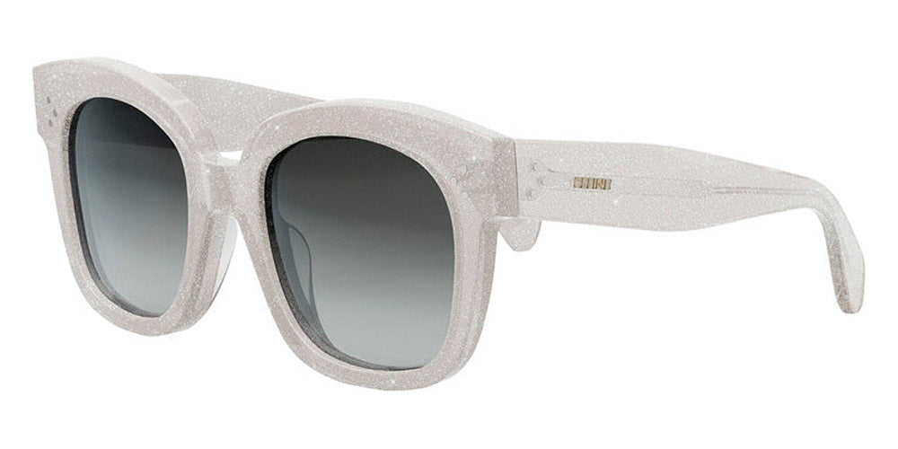 Celine® CL4002UN CEL CL4002UN 20B 54 - Shiny Milky Grey with Silver Glitter / Smoke Sunglasses