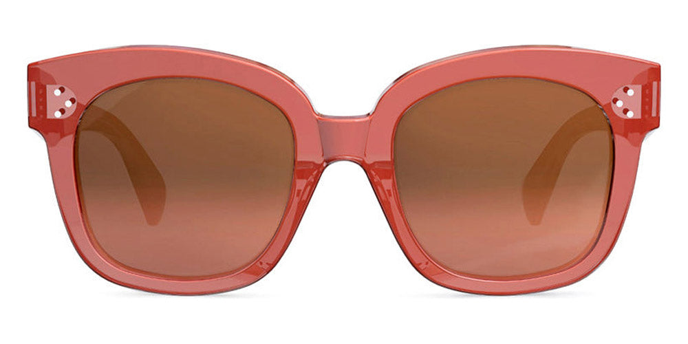 Celine® CL4002UN CEL CL4002UN 74T 54 - Shiny Rose / Brown Sunglasses