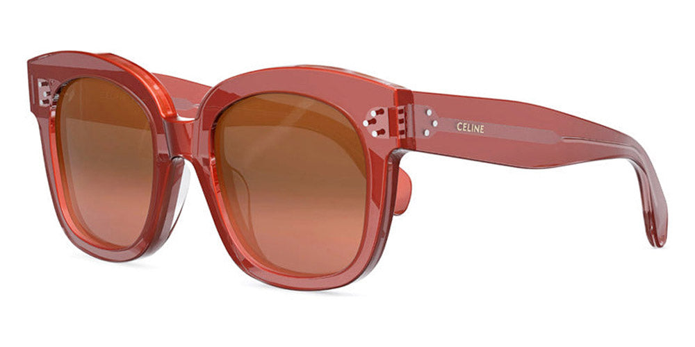 Celine® CL4002UN CEL CL4002UN 74T 54 - Shiny Rose / Brown Sunglasses