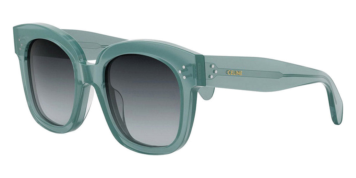 Celine® CL4002UN CEL CL4002UN 93b 54 - Shiny Lime Transparent / Lenses Gradient Smoke Organic Sunglasses