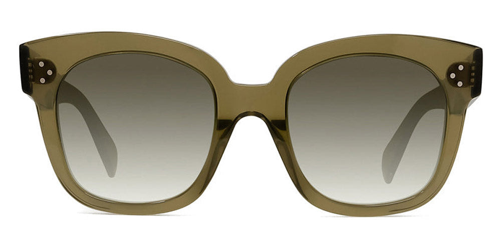 Celine® CL4002UN CEL CL4002UN 98P 54 - Shiny Opaline Khaki Brown / Olive Sunglasses