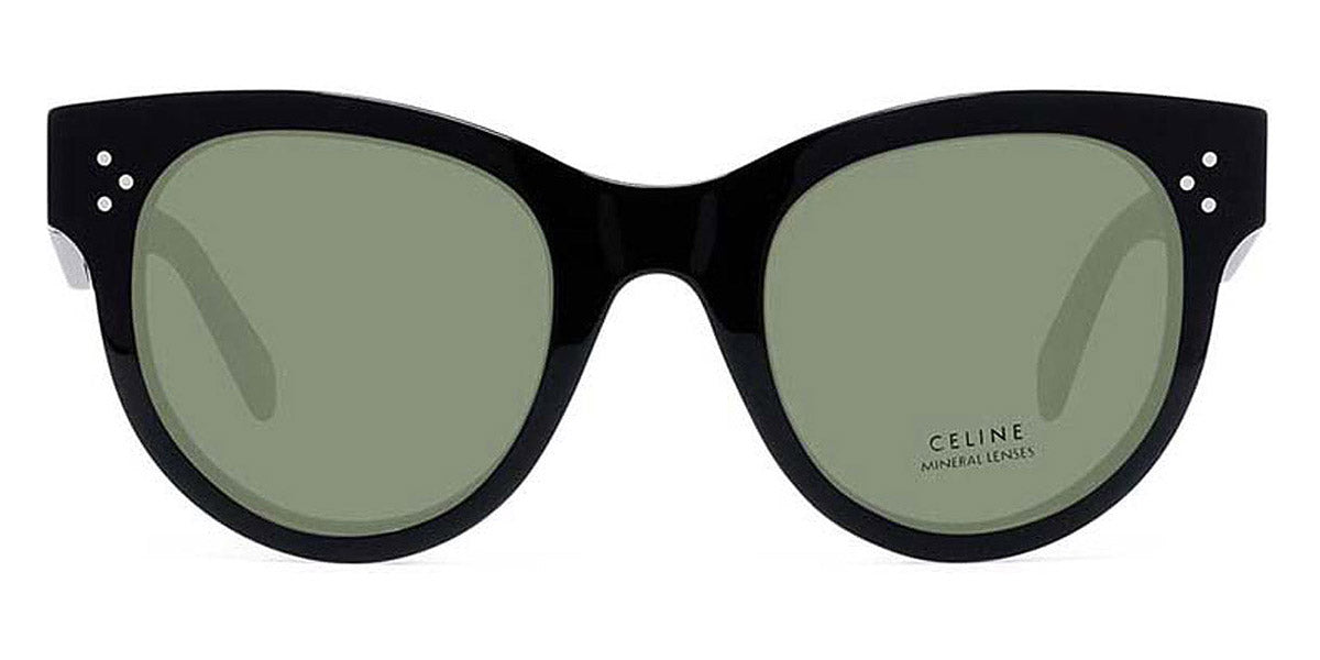 Celine® CL4003IN CEL CL4003IN 01A 48 - Shiny Black / Smoke Mineral Sunglasses