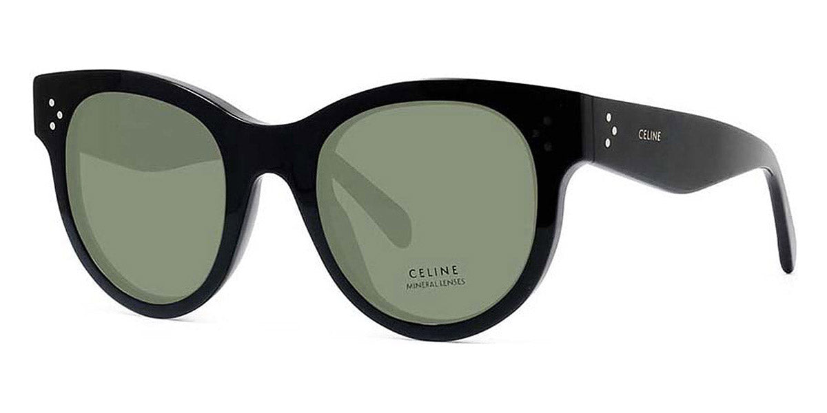 Celine® CL4003IN CEL CL4003IN 01A 48 - Shiny Black / Smoke Mineral Sunglasses