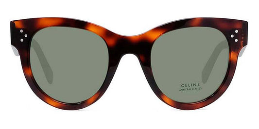 Celine® CL4003IN CEL CL4003IN 56A 48 - Shiny Havana / Smoke Mineral Sunglasses