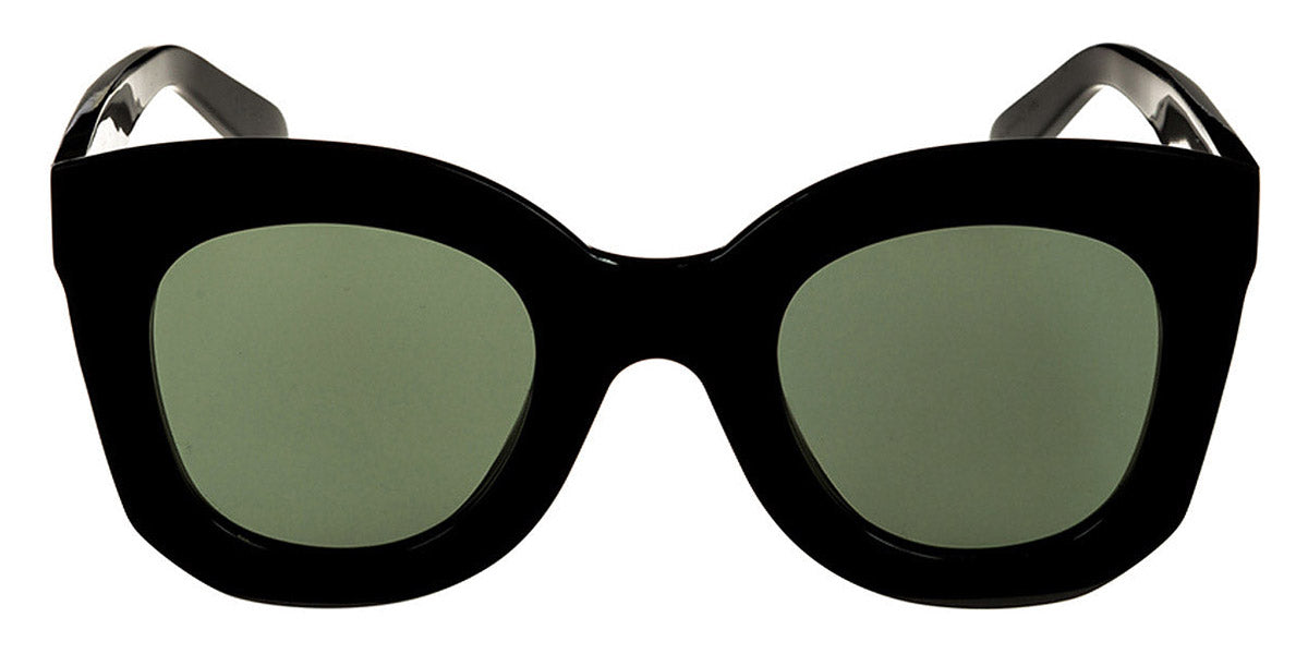 Celine® CL4005FN CEL CL4005FN 01N 49 - Shiny Black / Green Sunglasses