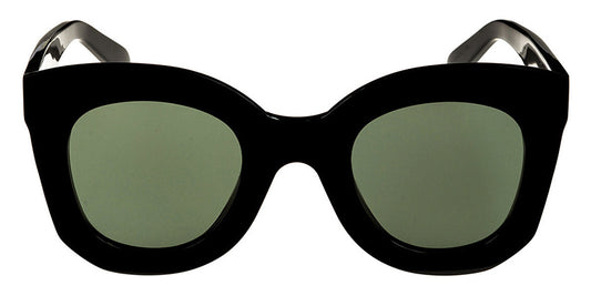 Celine® CL4005FN CEL CL4005FN 01N 49 - Shiny Black / Green Sunglasses