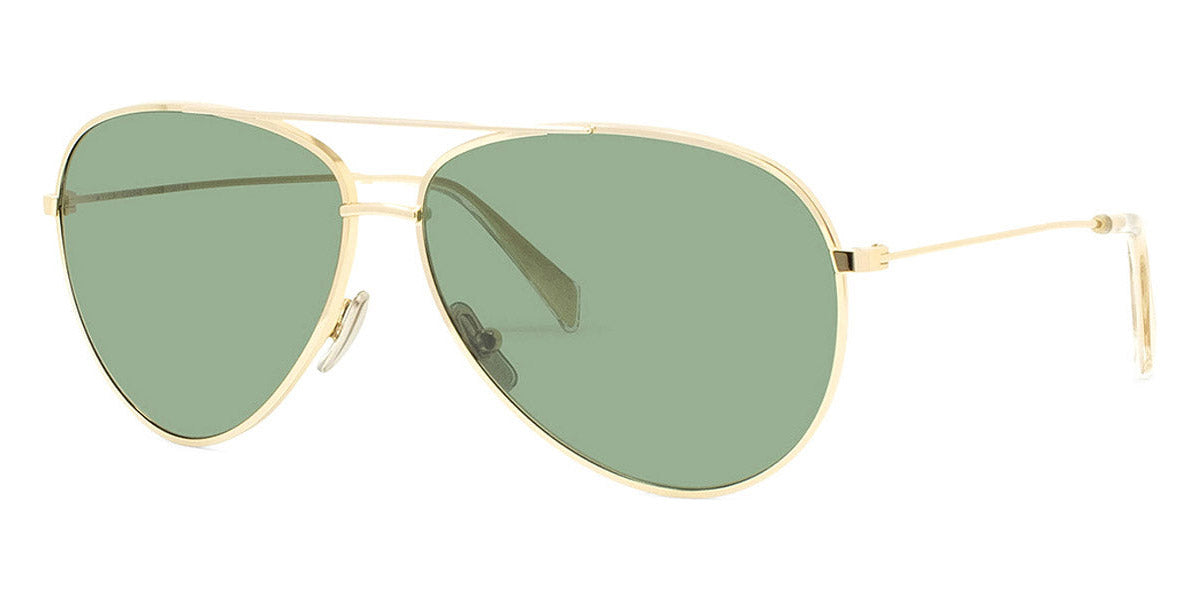 Celine® CL40062U CEL CL40062U 30N 59 - 30N Shiny Endura Gold / Green Mineral Sunglasses