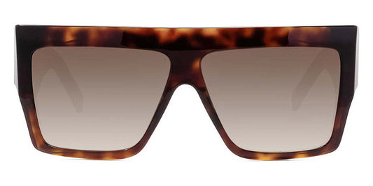 Celine® CL40092I CEL CL40092I 52F 60 - Shiny Dark Havana / Gradient Brown Sunglasses