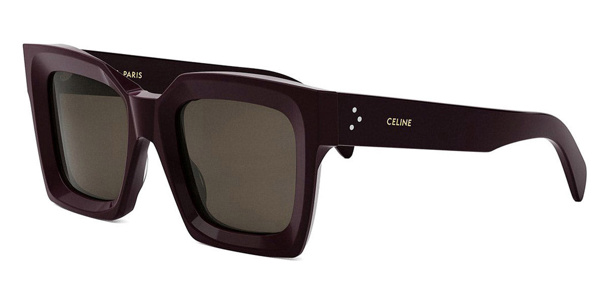 Celine® CL40130I CEL CL40130I 69E 51 - 69E Shiny Bordeaux / Brown Sunglasses