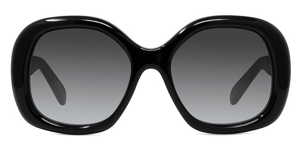 Celine® CL40163I CEL CL40163I 01B 55 - Shiny Black / Gradient Smoke Sunglasses