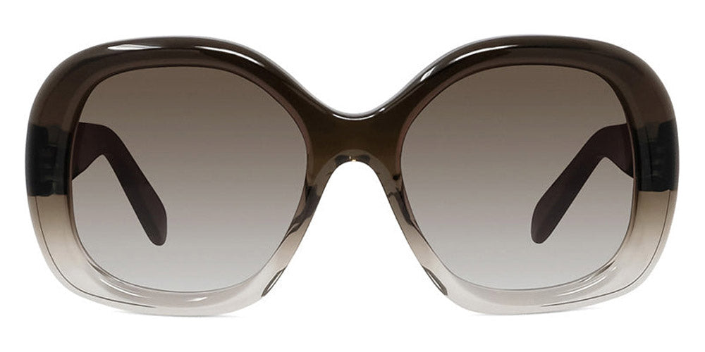 Celine® CL40163I CEL CL40163I 20K 55 - Shiny Transparent Gradient Grey / Gradient Roviex Sunglasses