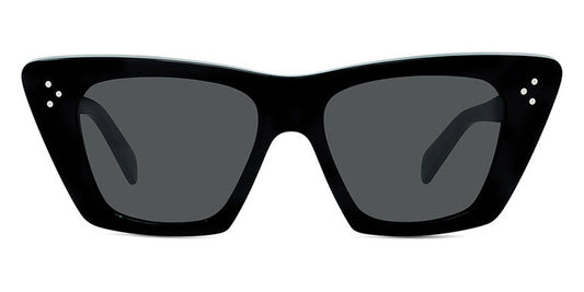 Celine® CL40187I CEL CL40187I 01A 51 - Shiny Black / Smoke Sunglasses