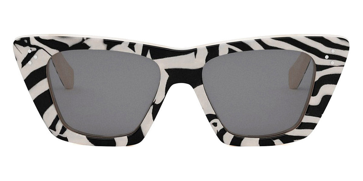 Celine® CL40187I CEL CL40187I 99E 51 - 99E Black/White Animal / Brown Sunglasses