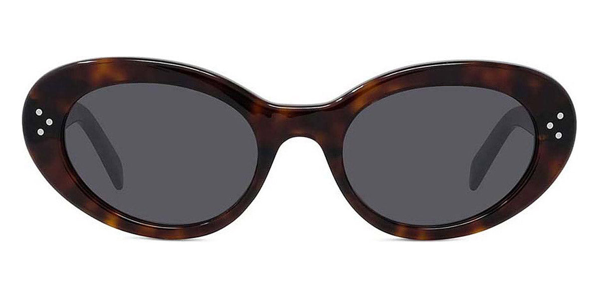 Celine® CL40193I CEL CL40193I 52A 53 - Shiny Dark Havana / Smoke Sunglasses