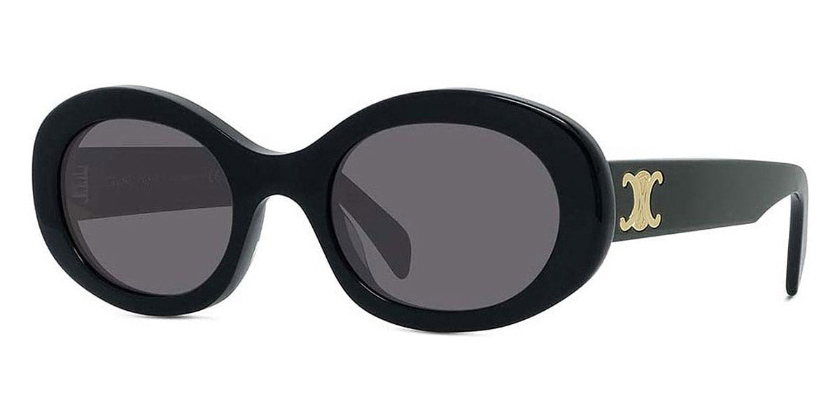 Celine® CL40194U CEL CL40194U 01A 52 - Shiny Black / Smoke Sunglasses