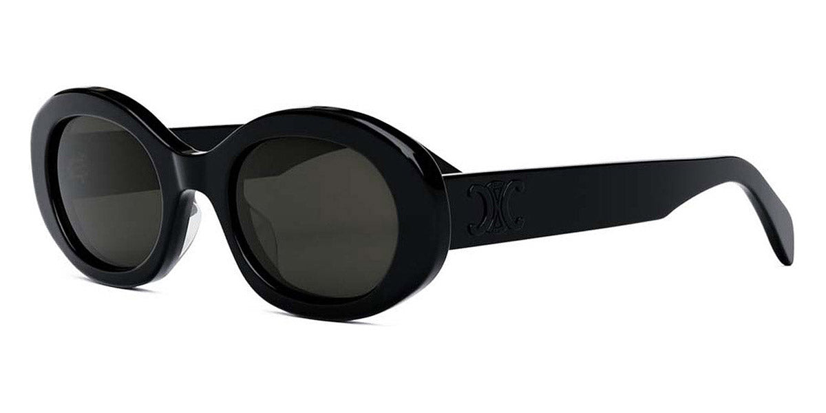 Celine® CL40194U CEL CL40194U 05A 52 - Shiny Black / Dark Smoke Sunglasses